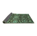 Sideview of Oriental Turquoise Traditional Rug, abs3094turq