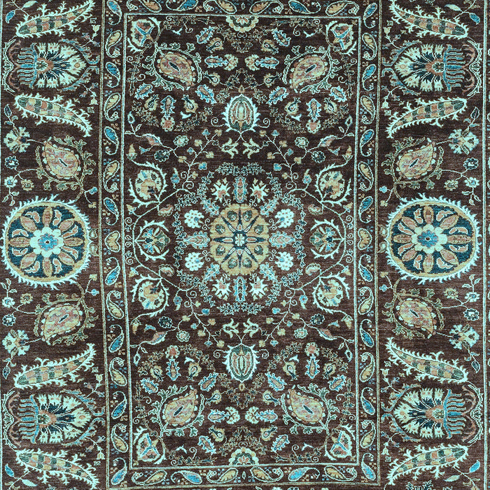 Oriental Light Blue Traditional Rug, abs3094lblu