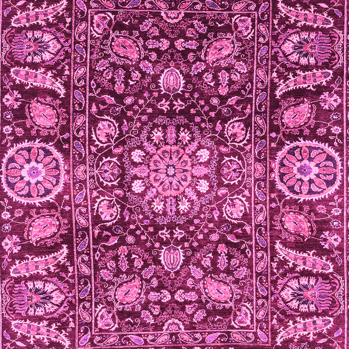 Machine Washable Oriental Pink Traditional Rug, wshabs3094pnk