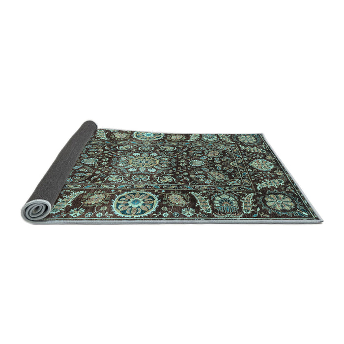 Sideview of Oriental Light Blue Traditional Rug, abs3094lblu
