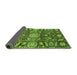 Sideview of Oriental Green Traditional Rug, abs3094grn