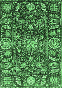 Oriental Emerald Green Traditional Rug, abs3094emgrn