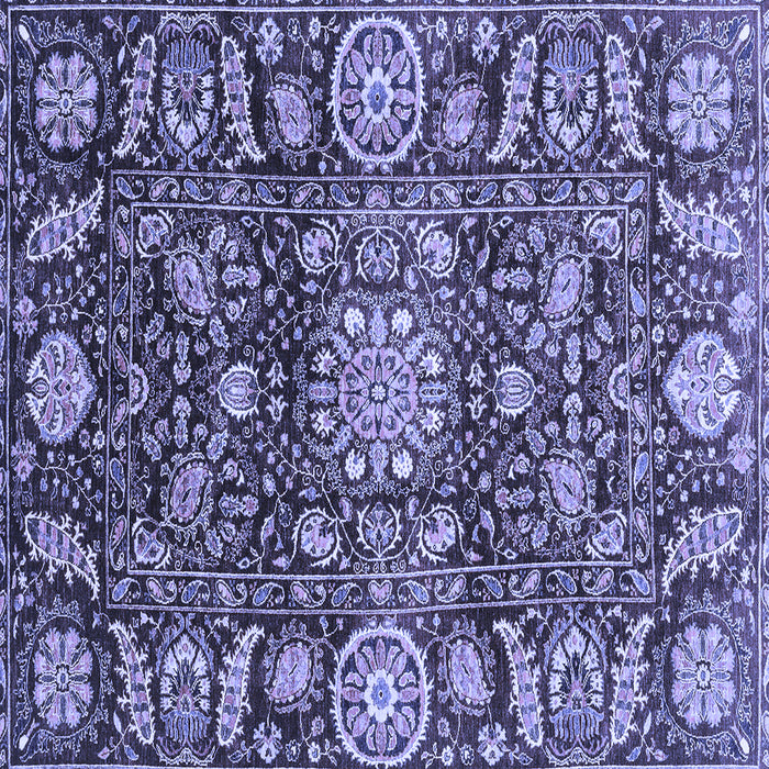 Square Oriental Blue Traditional Rug, abs3094blu