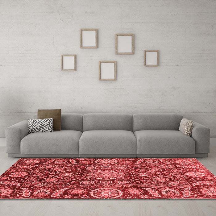 Traditional Red Washable Rugs