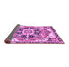 Sideview of Abstract Purple Modern Rug, abs3095pur