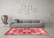 Modern Red Washable Rugs