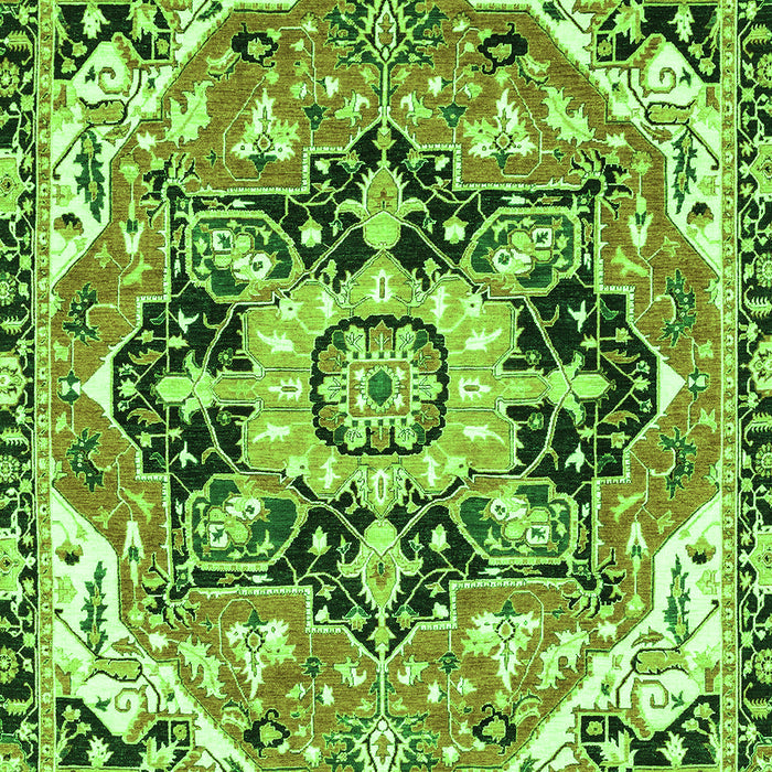 Abstract Green Modern Rug, abs3095grn