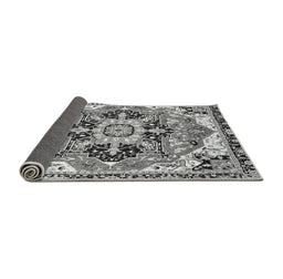 Sideview of Abstract Gray Modern Rug, abs3095gry