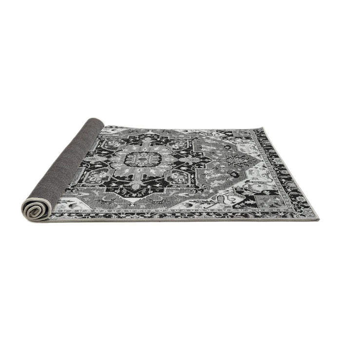 Sideview of Abstract Gray Modern Rug, abs3095gry