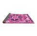 Sideview of Abstract Pink Modern Rug, abs3095pnk