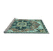 Sideview of Machine Washable Abstract Light Blue Modern Rug, wshabs3095lblu