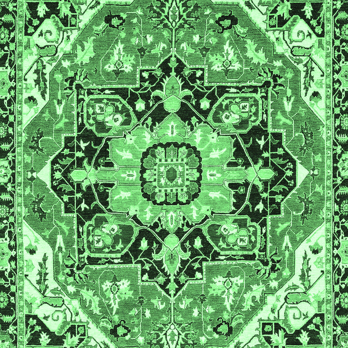 Machine Washable Abstract Emerald Green Modern Area Rugs, wshabs3095emgrn