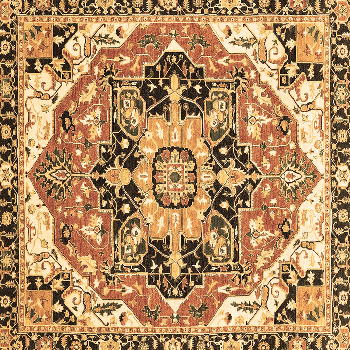 Square Machine Washable Abstract Brown Modern Rug, wshabs3095brn