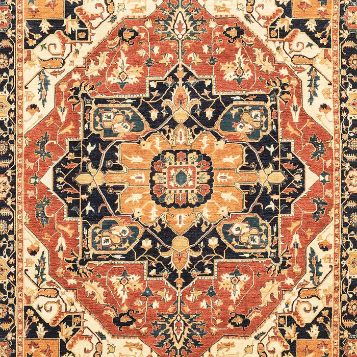 Machine Washable Abstract Dark Sienna Brown Rug, wshabs3095