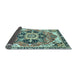 Sideview of Abstract Light Blue Modern Rug, abs3095lblu