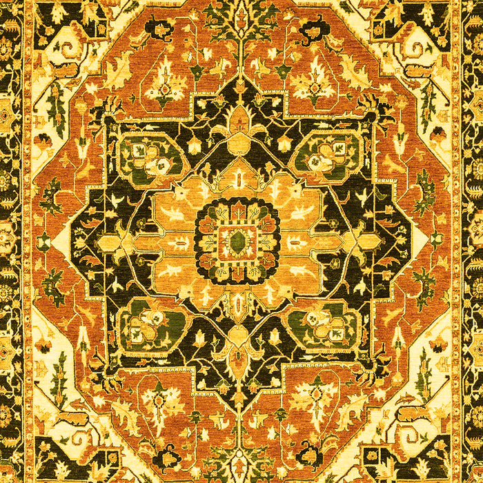 Abstract Yellow Modern Rug, abs3095yw