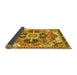 Sideview of Abstract Yellow Modern Rug, abs3095yw