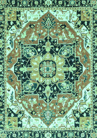 Abstract Turquoise Modern Rug, abs3095turq