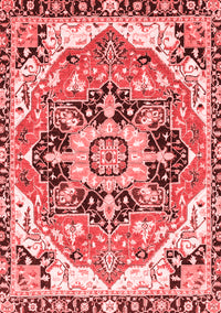 Abstract Red Modern Rug, abs3095red