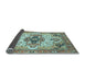 Sideview of Abstract Light Blue Modern Rug, abs3096lblu