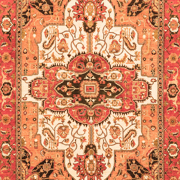 Abstract Orange Modern Rug, abs3096org