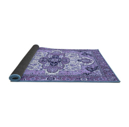 Sideview of Abstract Blue Modern Rug, abs3096blu