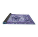 Sideview of Abstract Blue Modern Rug, abs3096blu