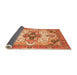 Sideview of Abstract Orange Modern Rug, abs3096org