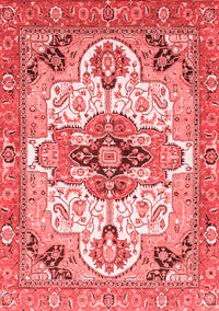 Abstract Red Modern Rug, abs3096red