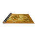 Sideview of Abstract Yellow Modern Rug, abs3096yw