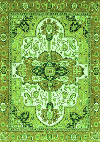 Abstract Green Modern Rug, abs3096grn