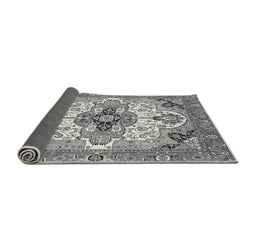 Sideview of Abstract Gray Modern Rug, abs3096gry