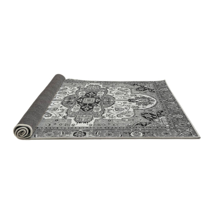 Sideview of Abstract Gray Modern Rug, abs3096gry