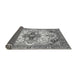 Sideview of Abstract Gray Modern Rug, abs3096gry