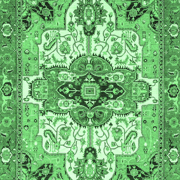 Machine Washable Abstract Emerald Green Modern Area Rugs, wshabs3096emgrn