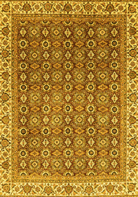 Abstract Yellow Modern Rug, abs3097yw