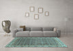 Machine Washable Abstract Light Blue Modern Rug in a Living Room, wshabs3097lblu