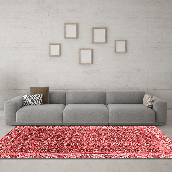 Modern Red Washable Rugs