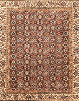 Abstract Dark Sienna Brown Modern Rug, abs3097