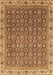 Machine Washable Abstract Brown Modern Rug, wshabs3097brn