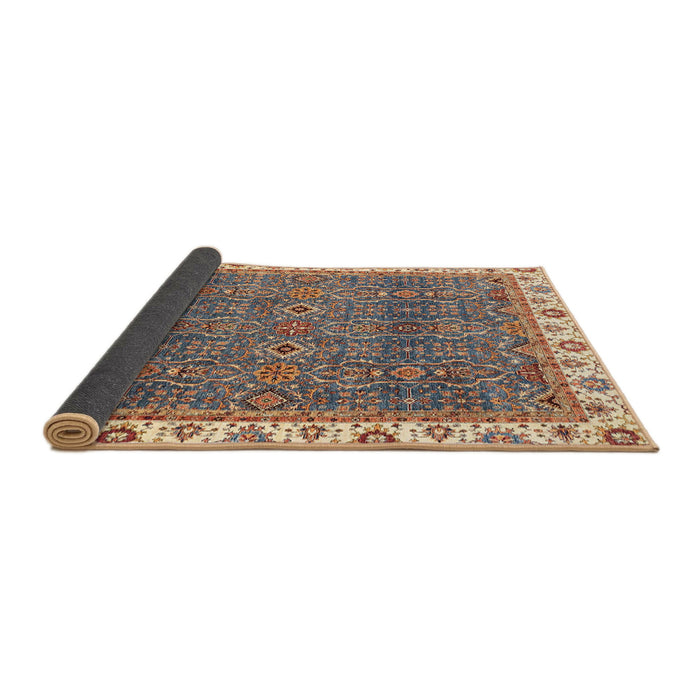 Sideview of Abstract Brown Oriental Rug, abs3098