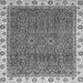 Square Oriental Gray Traditional Rug, abs3098gry