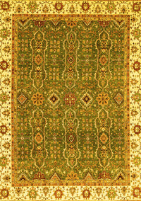 Oriental Yellow Traditional Rug, abs3098yw