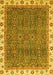 Oriental Yellow Traditional Rug, abs3098yw