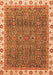 Machine Washable Oriental Orange Traditional Area Rugs, wshabs3098org