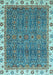 Oriental Light Blue Traditional Rug, abs3098lblu