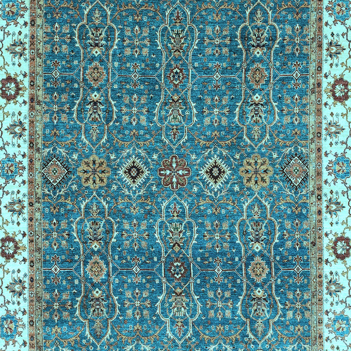 Oriental Light Blue Traditional Rug, abs3098lblu