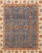 Machine Washable Abstract Brown Sugar Brown Rug, wshabs3098