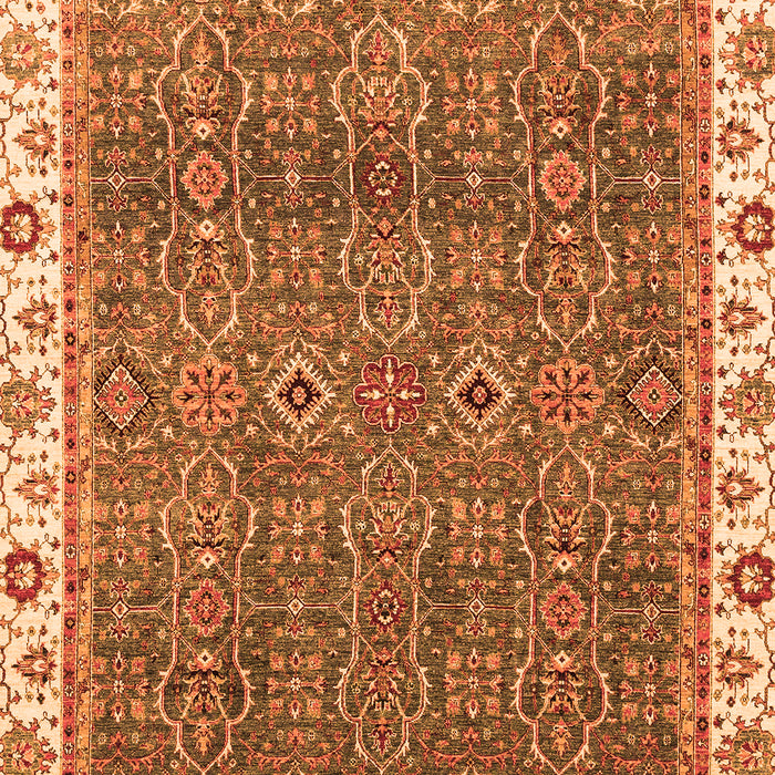 Oriental Orange Traditional Rug, abs3098org