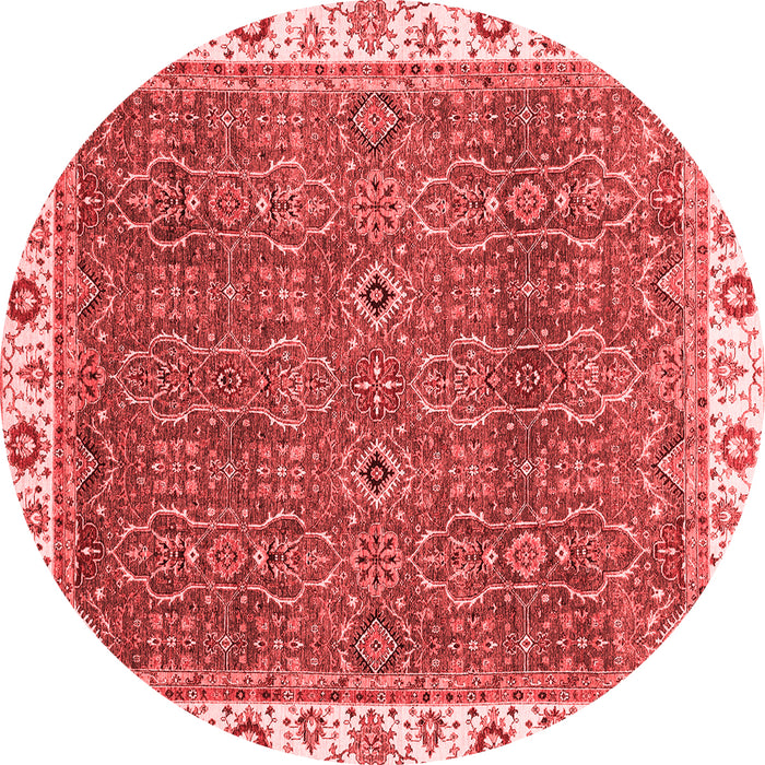 Machine Washable Oriental Red Traditional Rug, wshabs3098red